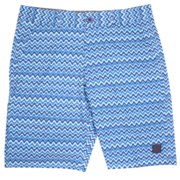Zig Zag Golf Short, Navy