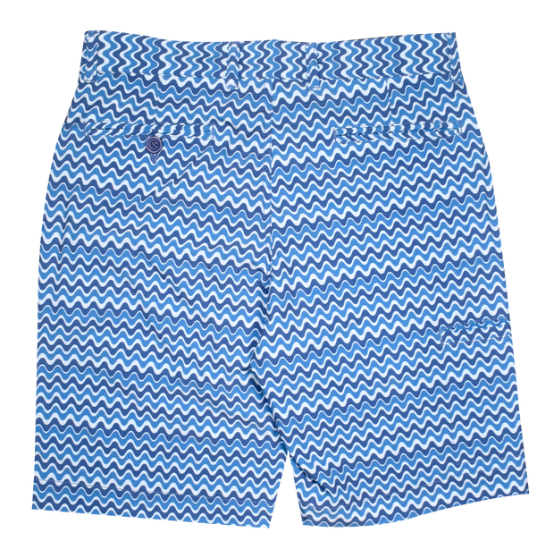 Zig Zag Golf Short, Navy