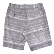 Batik Print Golf Short, Ash