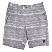 Batik Print Golf Short, Ash